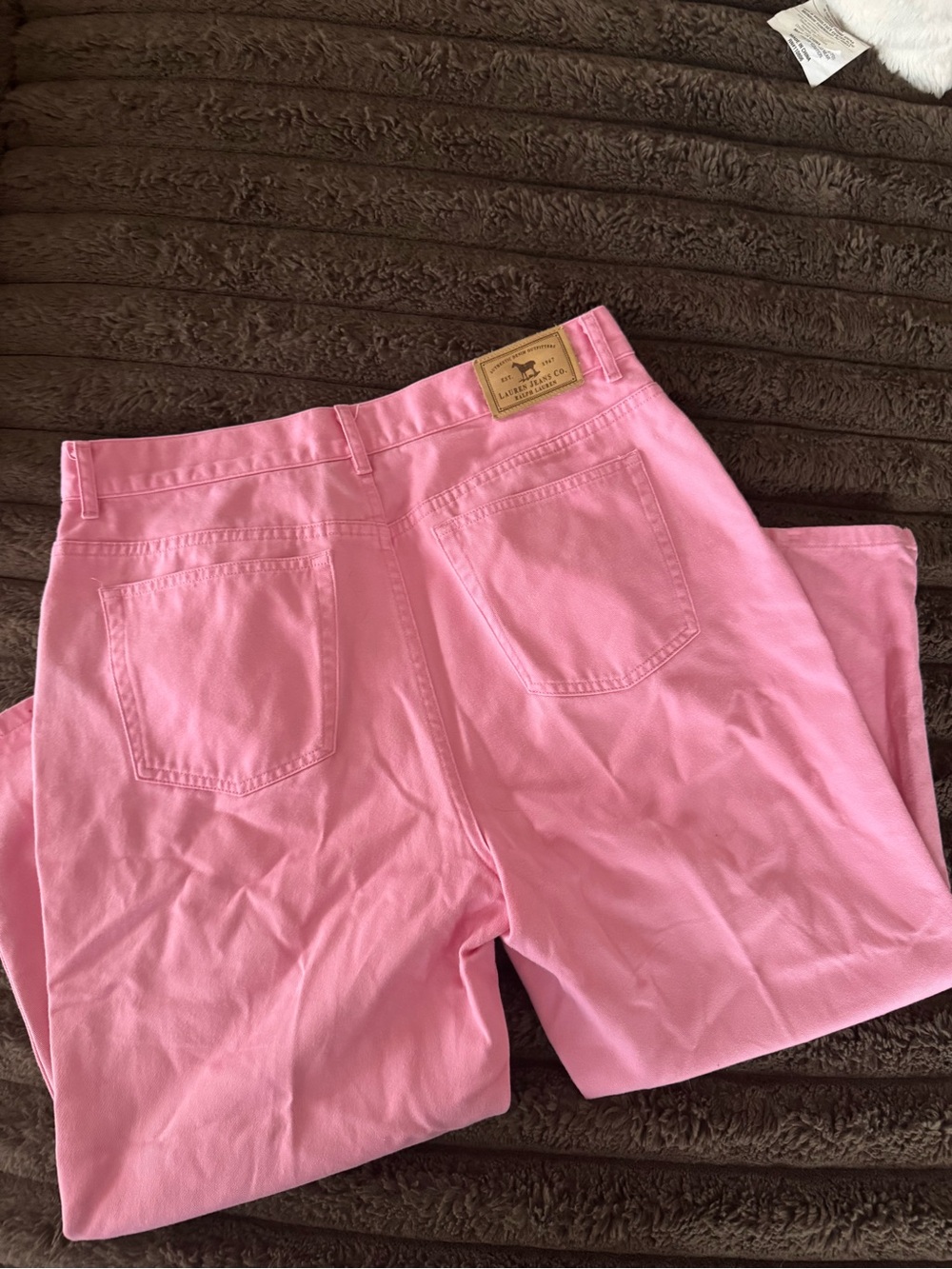 Lauren Ralph Lauren Pastel Pink Straight-Leg Jeans
